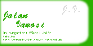 jolan vamosi business card